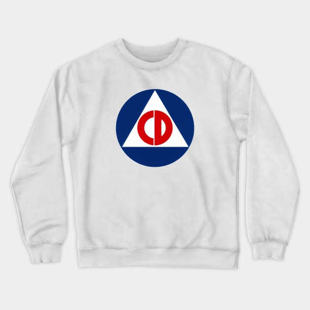 1950 Civil Defense Crewneck Sweatshirt by historicimage